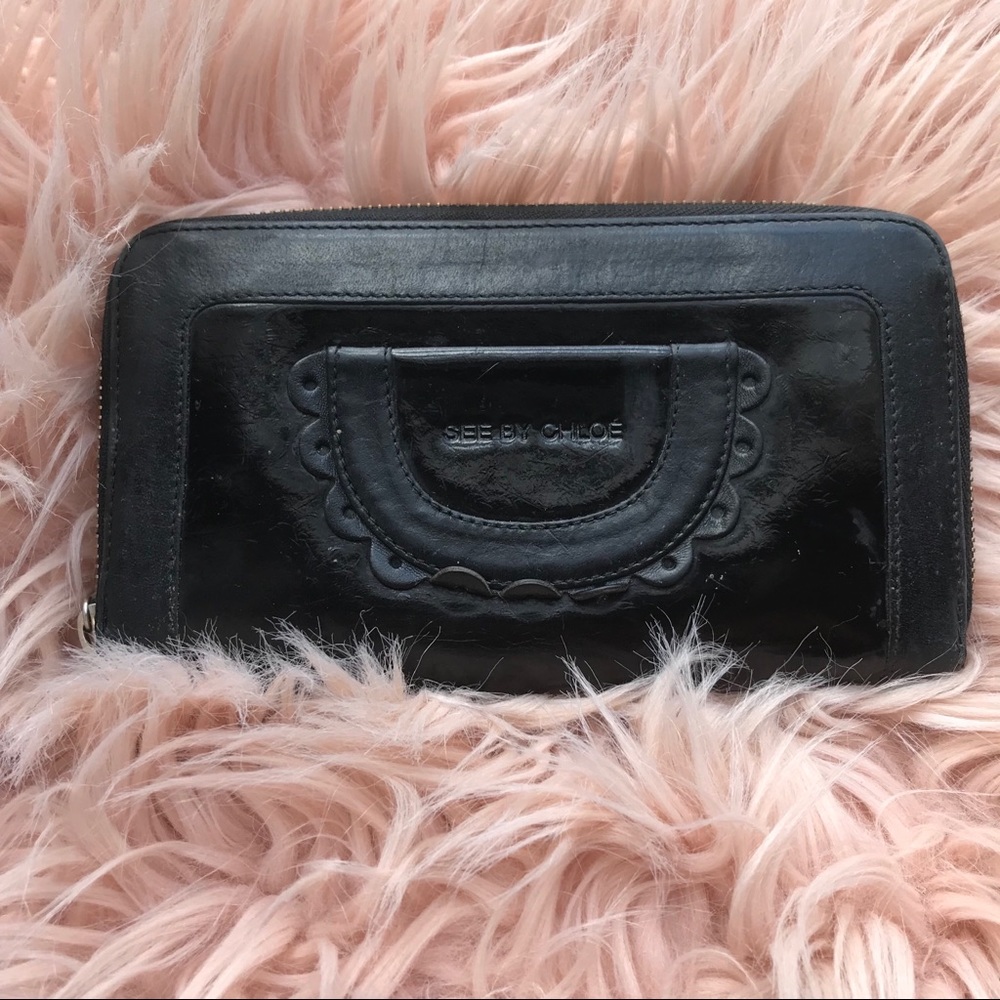 See by Chloe Patent Leather Wallet